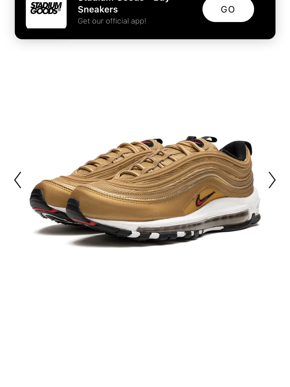 Nike Air Max 97 Sneakers gold bullet 7